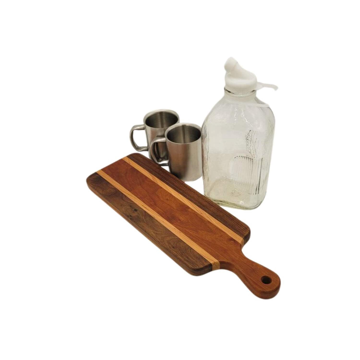 Paddle Handle Cutting Boards Including Oil