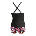 thumbnail image 4 of Womens Tankini Swimsuits 2026 Fashion Modest Deep V Neck Crossover Top with Swim Shorts Two Piece Bathing Suits Woman, 4 of 5
