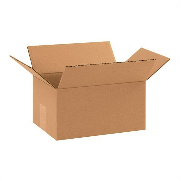 BOX USA 1075 Corrugated Boxes,10"x7"x5",Kraft,PK25
