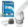 thumbnail image 1 of Bell + Howell Scrubtastic Express White Rechargeable Handheld Power Scrubber – Cordless Bathroom Cleaner, 1 of 9