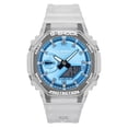 thumbnail image 1 of Casio G-Shock Analog Digital Resin Strap Blue Dial Quartz GA-2100BM-7A2 200M Unisex Watch, 1 of 1