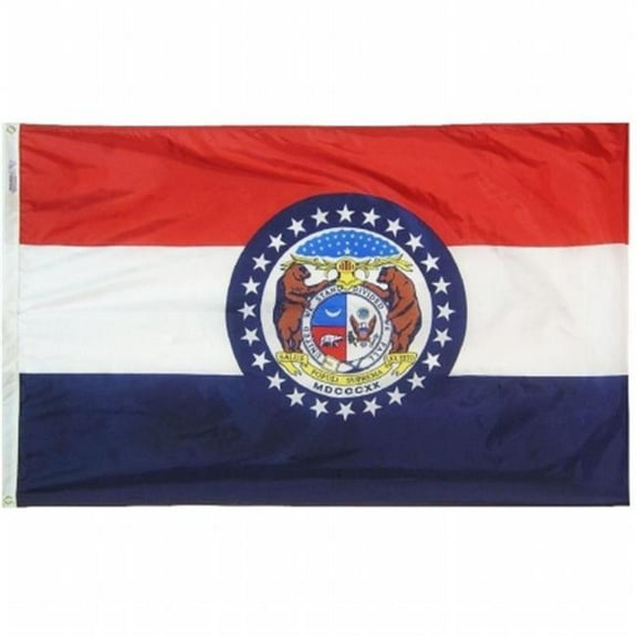 Annin Flagmakers 142960 3 ft. x 5 ft. Nyl-Glo Missouri Flag