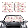 thumbnail image 2 of Windshield Sun Shade, Cow And Pig Foldable Car Sun Shade Windshield for Front, 2 Pieces, 2 of 7
