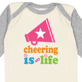 thumbnail image 4 of Inktastic Cheerleader Megaphone Cheerleading Team Girls Long Sleeve Baby Bodysuit, 4 of 5