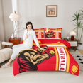 thumbnail image 4 of Castle Fairy Football Gamer Bedding Comforter Set 2pcs for Boys Girls,Ball Game Twin Comforter Sets Microfiber,Sport Gaming Breathable Bedding Set,Lightweight Room Decor,Reversible, 4 of 8