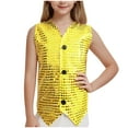 thumbnail image 2 of Mgmyaa Kids Sequin Vest Double Sided Performance Top Sleeveless Shimmering Applique Tank 1-16Y, 2 of 4