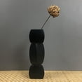 thumbnail image 1 of Florero de cerámica creativo Estatua Decoración Escultura Jardinera jardín Arte Arreglo floral abstracto Adorno de escritorio 6.9x6.9x21cm perfecl Flowerpot interior, 1 of 7