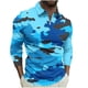 thumbnail image 2 of Blusa y camisa de manga larga con cuello vuelto para hombre, jersey de solapa con cremallera y manga larga, blusa informal estampada para San Valentín, poliéster para hombre, 2 of 5