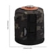 thumbnail image 3 of Escalada Bolsa de almacenamiento para tanque de gas para acampar (camuflaje negro L), 3 of 6