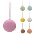 thumbnail image 4 of Xinyolin Coins Purse Smooth Zipper Portable Handle Strap Waterproof Silicone Gift Mini Pure Color Change Earphone Pouch Wallet Daily Life, 4 of 8