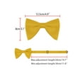 thumbnail image 3 of INSPIRE CHIC Men's Solid Color Satin Classic Bow Tie for Formal Suit Goldenrod, 3 of 4
