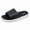 Black & White, variant on Men's Slide Sandals, Comfortable Cushioned Thick Sole Slippers, Non-Slip Open-Toe Footwear with Wide Strap for Beach, Pool, Shower, and Everyday Casual Wear