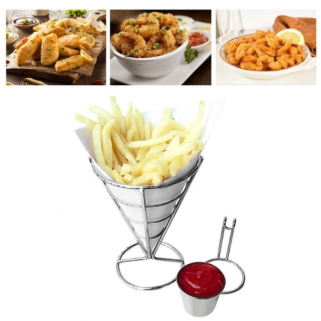 Frites Françaises Stand de Placage Buffet Cône Snacks Présentoir Paniers Frites(??)