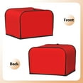 thumbnail image 2 of KLL Red Print 4 Slice Toaster Dust Covers Kitchen Small Appliance Cover with 2 Pockets,Can hold Jam Spreader Knife & Toaster Tongs (12.4 x 10.6 x 8.2), 2 of 6