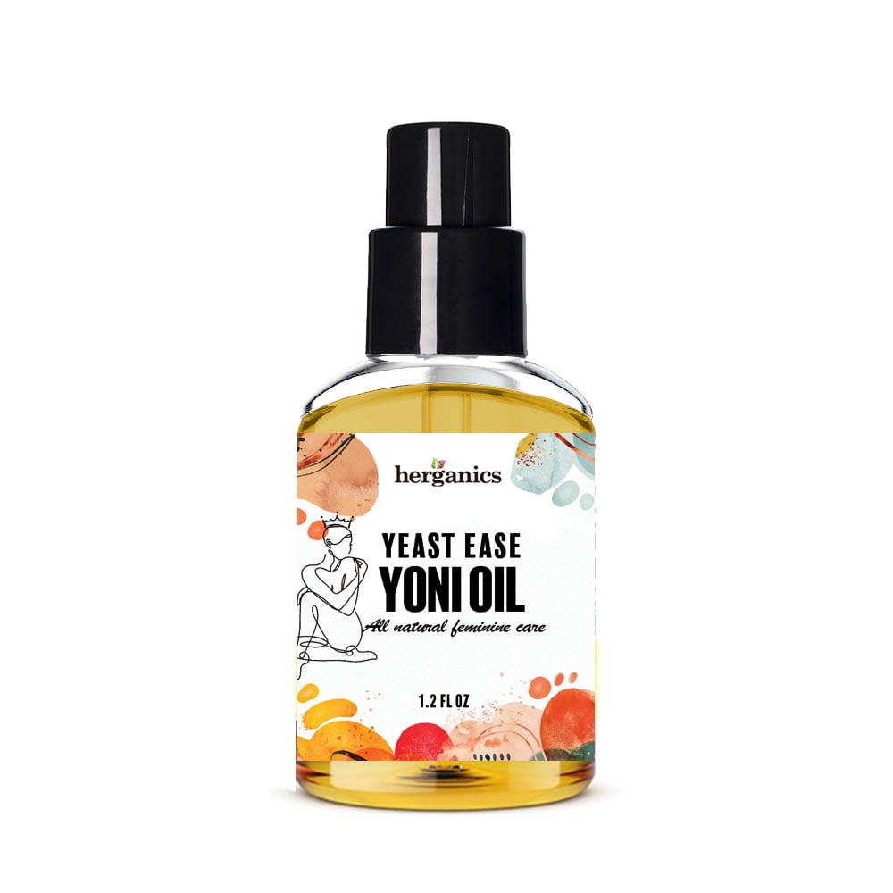 Organic Yeast Ease Yoni Oil; Yeast Infection Soothing Feminine Oil by Herganics; Use With Yeast Infection Treatment