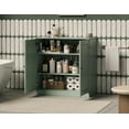 thumbnail image 4 of 100% Solid Wood 32" Bathroom Cabinet with Solid Doors and Adjustable Shelves, 4 of 5