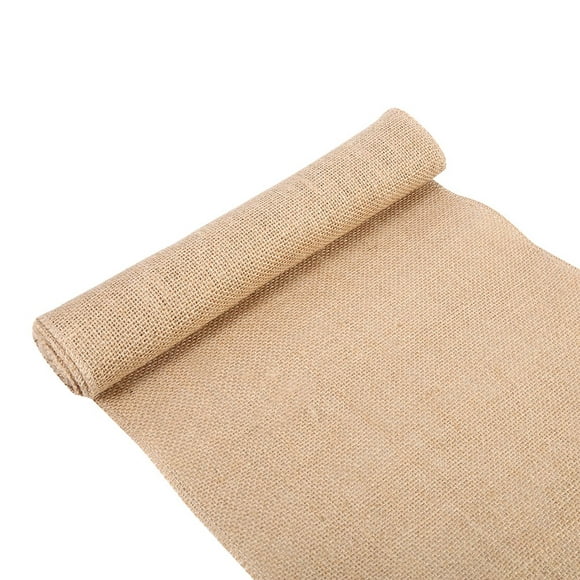 Herwey Party Table Runner, Vintage Nature Hessian Jute Burlap Ribbon Table Runner Crafts Chair Christmas Wedding Party