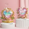 thumbnail image 4 of AUDeals Creative Heart 2D Flat Acrylic Ornament A Choice for Living Room & Desk Valentines Heart Decorations Heart Shaped Baubles ging Ornaments Decorations for Valentine, 4 of 4