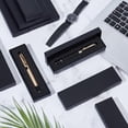 thumbnail image 4 of 18 Pcs Black Pen Gift Box with Sponge 6.9x2x0.85 Inch Empty Long Fountain Pen Box Cardboard Jewelry Packing Cases with Cushion for Office Supplies Business Gift Black 18pcs, 4 of 5