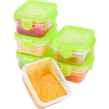 UPC: 0790693110000 | Elacra Air Tight Food Storage Containers Work School Home 6/6oz.