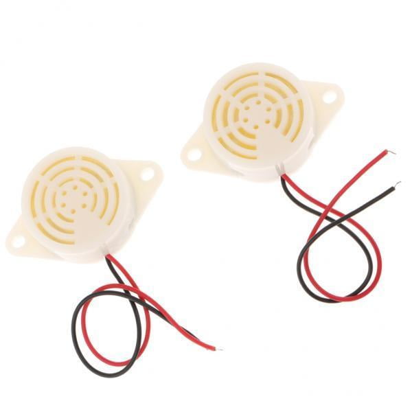 2x 2PCS SFM-27 DC 3-24V 95DB de Pitido Intermitente Sirena de Zumbador Electrónico DYNWAVEMX Alarma de pitido intermitente