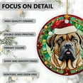 thumbnail image 4 of English Mastiff Dog Ornaments Ceramic For Christmas, Stained Glass Ornaments Ceramic Christmas 2025, 4 of 7