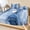 Blue, Navy, Sky, Cobalt, variant on Queen Size Fitted Sheet Set - Green Marble 3 Piece Bedding Sets 16" Deep Pocket Fitted Sheet with 2 Pillowcases, Modern Abstract Luxury Fluid Artwork Brushed Microfiber Hotel Luxury Bed Sheets