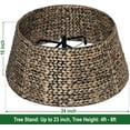 thumbnail image 3 of Rattan Christmas Tree Collar, Wicker Tree Skirt & Stand Base Cover24 inch, 3 of 6