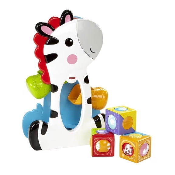 Juguete Apilable para bebés Fisher-Price Cebra Bloques de Actividades
