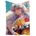 thumbnail image 1 of Manta SANMUU de franela suave con estampado Sesshoumaru Sakura, 1 of 1