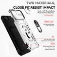 thumbnail image 3 of Estuche GANGXUN para iPhone SE 2020/2022, soporte giratorio 360°, estilo mecánico y magnético, 3 of 5