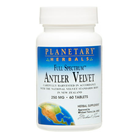Planetary Herbals Full Spectrum Antler Velvet Tablets, 60 (Best Deer Antler Velvet Supplement Reviews)