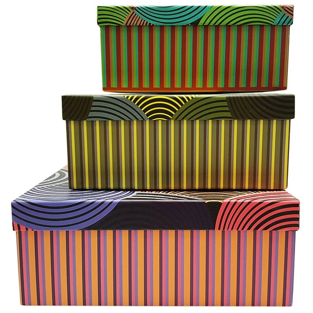 Alef Elegant Decorative Themed Nesting Gift Boxes 3 Boxes Nesting