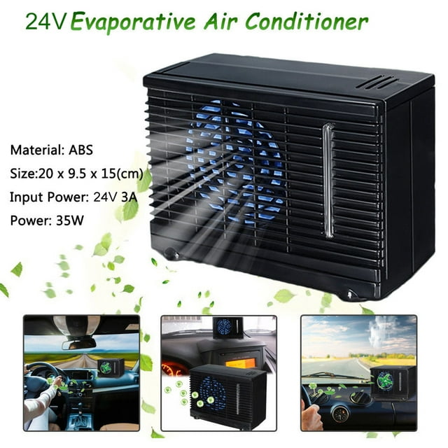 Mini Aire Acondicionado Portátil para Coche Ventilador de Refrigeración de 24V para Casa de Camiones Eficiente Versátil bajo Consumo de Energía Funcionamiento Silencioso Anggrek Otros