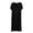 Black, variant on Nightgowns for Women Bamboo Modal Sleepshirt Short Sleeve Nightshirt V Neck T Shirt Night Gown Loose Fit Long Sleepshirts Summer Maxi Dress
