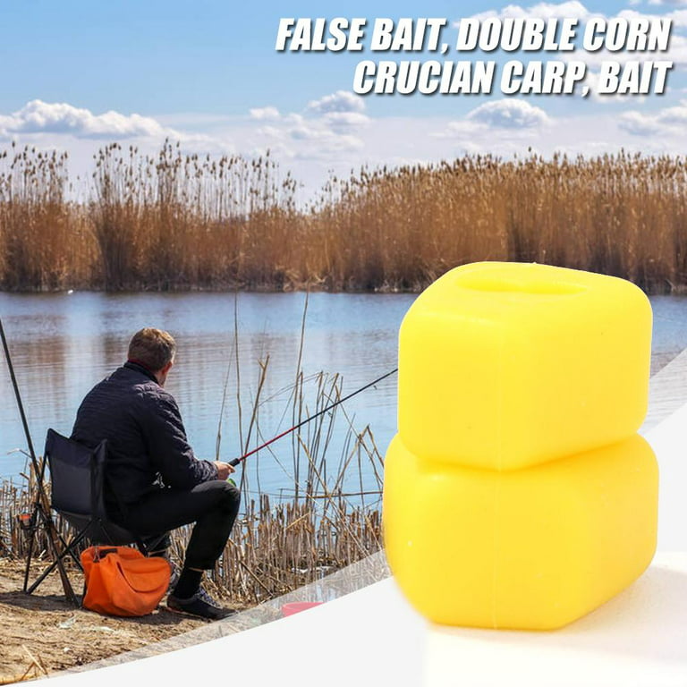 Smrinog Artificial Dual Corn Shape Carp Fishing Lures Plastic Bait Tackles  (10pcs)