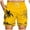 Yellow, variant on sovlvnd Mens Summer Swim Shorts Men's Summer Swim Trunks Dry Surf Boardshorts Bathing Suit With Mesh Lining Beach Shorts L, Orange