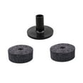 thumbnail image 4 of DINHEAROM Drum Mute Drum Dampener Felt Washers Black 2Pcs With 1Pc Cymbal Sleeve, 4 of 8