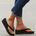 thumbnail image 6 of Women's Arch Support Flip Flops , Flip Flops Wide Feet Women Women's Ladies Platform Wedges Bohemian Beach Shoes Slippers Sandals, 6 of 6