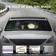 thumbnail image 6 of Totoro Windshield Sun Shade - Car Sun Shade Windshield Keeps Interior Cool, Reflector Sunshade, Foldable Sunshade for Car Windshield for Cars, SUVs 51"x28", 6 of 8