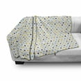thumbnail image 3 of Retro Soft Flannel Fleece Throw Blanket, Polka Dots Rounds Vintage Retro 60s 50s Themed Image Geometric, Cozy Plush for Indoor and Outdoor Use, 50" x 60", Mint Green Marigold, by Ambesonne, 3 of 6
