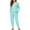 Blue Leopard Print, variant on SCRAWLGOD Blue Leopard Print Women's Pajama Set, Fall Casual Soft Lounge sets Long Sleeves Sleepwear Round-Neck with pockets & Drawstring 2 Piece Pullover Pjs Sets, XL