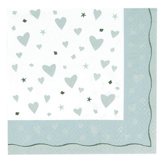 Wedding and Bridal 'Silver Wedding Bells' Lunch Napkins (16ct)