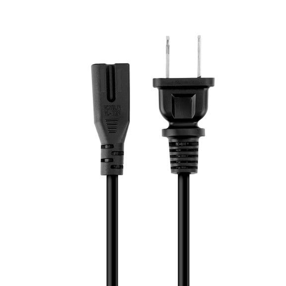 6ft 2-Prong Power Cord for Brother CE-8080PRW CE-1100PRW SQ9185 Sewing Machine