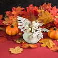 thumbnail image 5 of White Pumpkin Maple Tabletop Centerpiece Decor for Fall Thanksgiving Table Wood Sign Harvest Decoration with White Berry for Harvest 4*8inches, 5 of 8