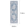 thumbnail image 7 of Home Decor Collection Washable Blue Persian Indoor Runner, 24"x72", 7 of 7