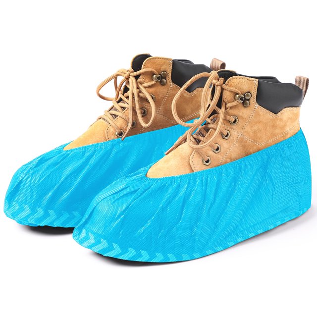 Cubrezapatos WENTONG XL antideslizantes, transpirables, 200 unidades