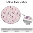 thumbnail image 6 of Light Pink Fairy Pattern Round Fitted Tablecloth with Elastic Edge,Dining Table Cover Waterproof,Outdoor Round Tablecloth for Camping,Dining,Indoor and Outdoor, 6 of 7