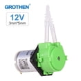 thumbnail image 1 of GROTHEN DC Dosing Pump Peristaltic Pump Mini Water Liquid Pump Peristaltic Tube Head Self-Priming Function for Aquarium Lab Chemical Analysis Dosing Additives, Flat Panel Style, 1 of 7
