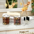 thumbnail image 4 of Yayeee 4 Pack Qtip Holder Dispenser for Bathroom with Lid Cotton Swab Canister, Colorful Floral Pattern, 4 of 6